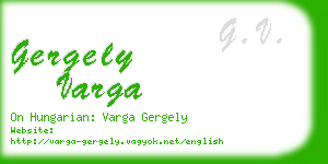 gergely varga business card